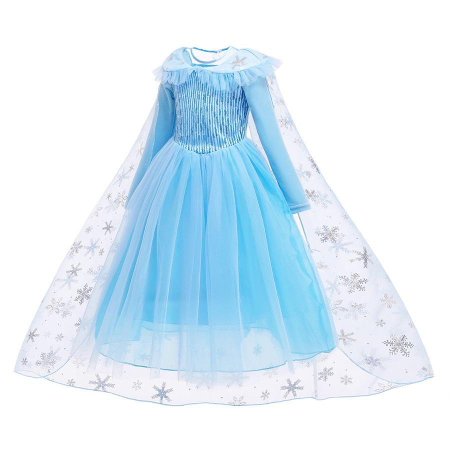 エルサ ドレス キッズ 子供用 長袖 アナと雪の女王 子供 ハロウィン コスプレ 衣装 コスチューム アナ雪  長袖 女の子 誕生日 プレゼント 100 110 120 130 cm |  | 12
