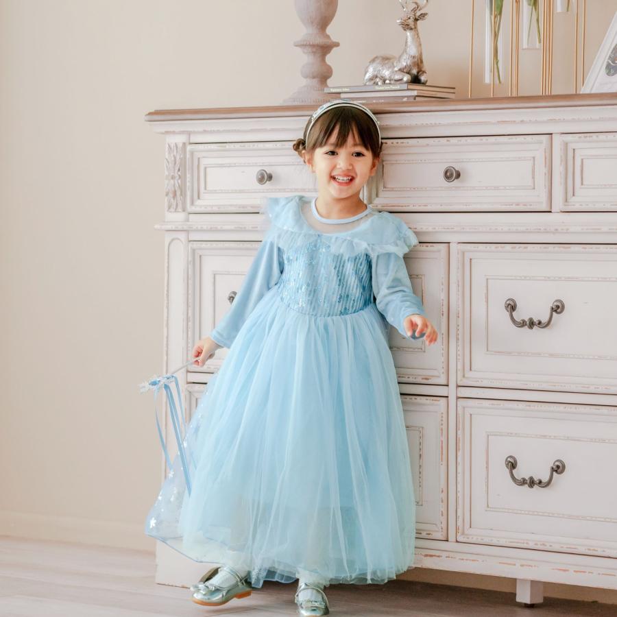 エルサ ドレス キッズ 子供用 長袖 アナと雪の女王 子供 ハロウィン
