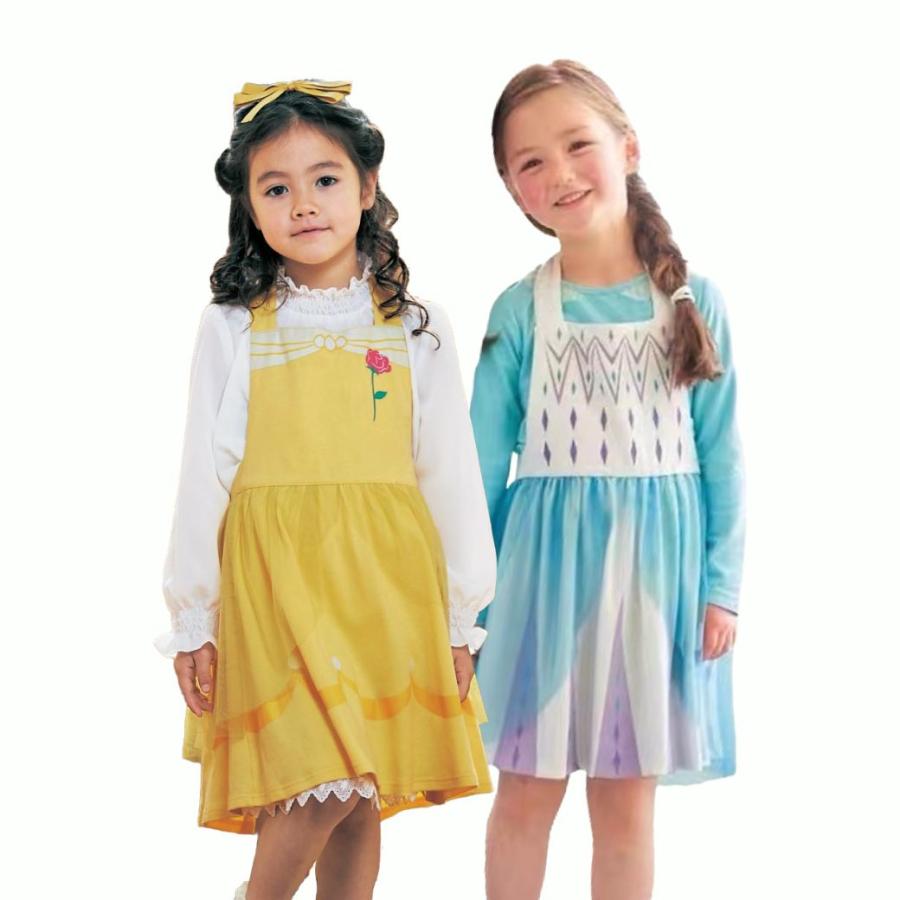 キッズエプロン プリンセスエプロン プリンセス キッズ エプロン ベル アリス エルサ 子供用エプロン 子ども お手伝い おままごと 100 110 120 130 cm |  | 12
