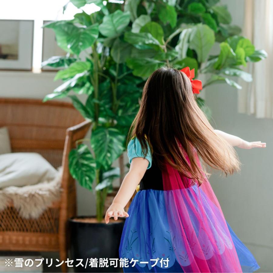 半袖 プリンセスワンピース 半袖 プリンセス キッズ ワンピース  プリンセスドレス アナ エルサ 白雪姫 子供 子ども コスチューム ハロウィン 90 100 110 120 cm |  | 07