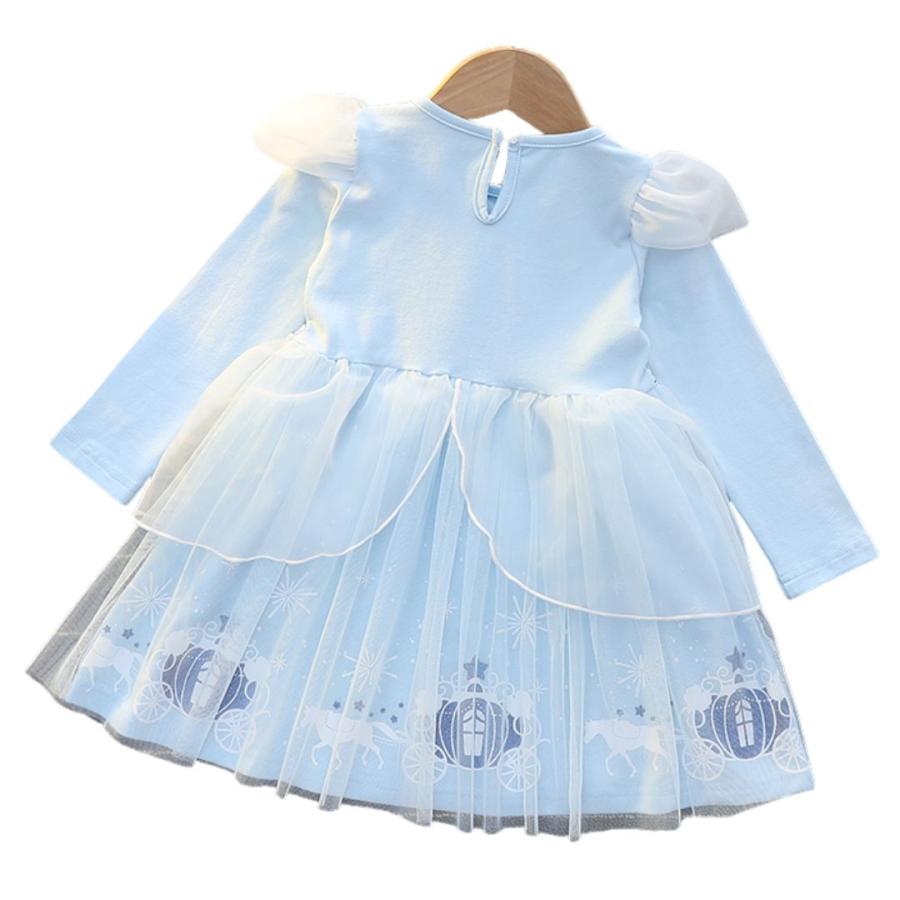 長袖 プリンセスワンピース プリンセス キッズ ワンピース  プリンセスドレス シンデレラ ソフィア アリス 子供 子ども コスチューム ハロウィン 90 100 110 120 |  | 19