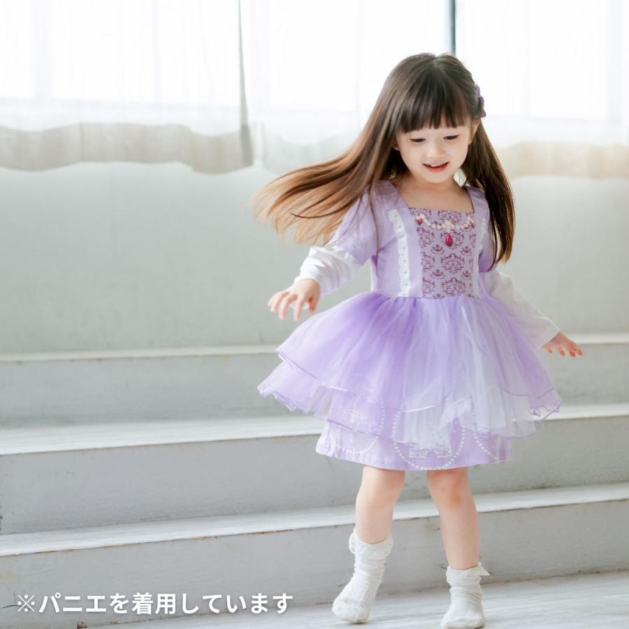 長袖 プリンセスワンピース プリンセス キッズ ワンピース  プリンセスドレス シンデレラ ソフィア アリス 子供 子ども コスチューム ハロウィン 90 100 110 120 |  | 06