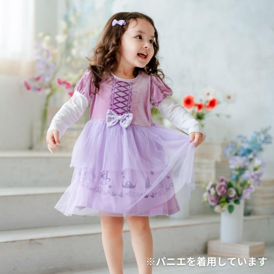 長袖 プリンセスワンピース プリンセス キッズ ワンピース  プリンセスドレス ラプンツェル 子供 子ども コスチューム ハロウィン 90 100 110 120 |  | 07