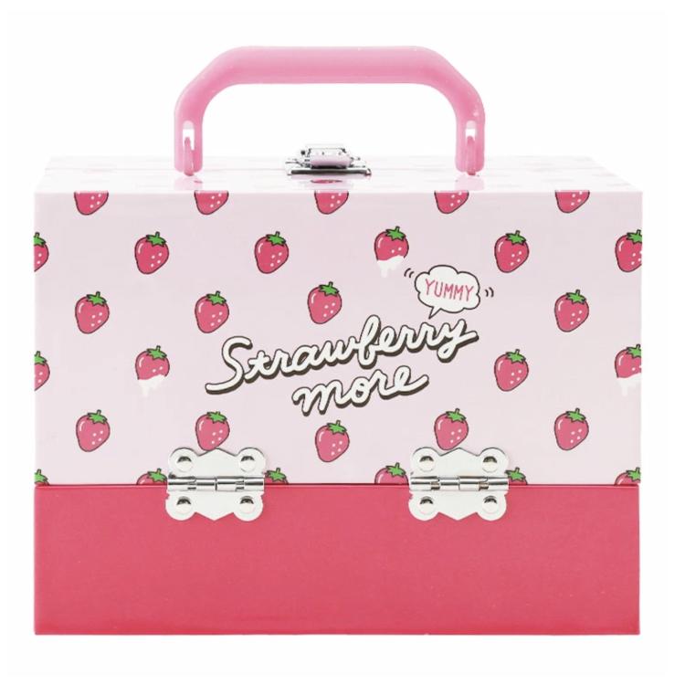 ストロベリー メイクセット メイクボックス キッズ コスメ 子供 用 コスメセット 小学生 おもちゃ 化粧品 苺 メイク プレゼント バニティ 安全 5歳 6歳 7歳 8歳 T0003 子供服マナマナキッズ ベビー服 通販 Yahoo ショッピング