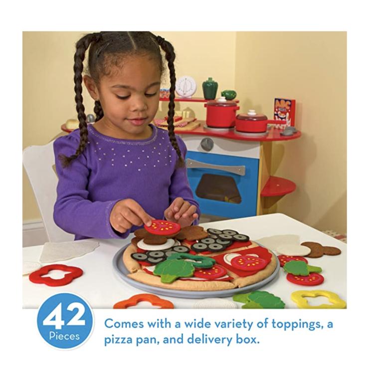 Melissa Doug メリッサ ダグ フェルト ピザセット おままごと 誕生日 プレゼント 女の子 おもちゃ ごっこ 遊び メイキングトイ 女の子 3歳 4歳 5歳 6歳 T 子供服マナマナキッズ ベビー服 通販 Yahoo ショッピング
