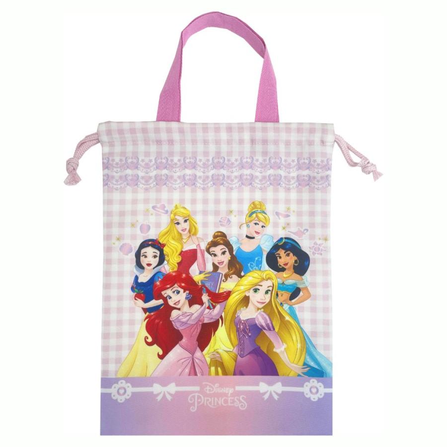 ディズニー プリンセス レッスン バッグ 持ち手付き 巾着 2点セット