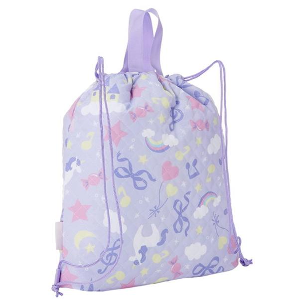 ユニコーン×ラベンダー】レッスンバッグ・シューズバッグ・お