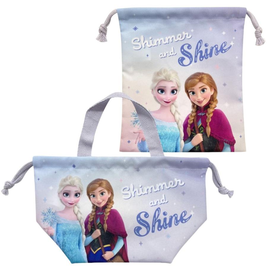 アナと雪の女王 アナ雪 エルサ アナ オラフ コップ袋 弁当袋 2点