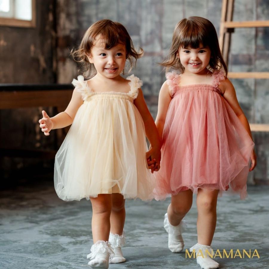 チュール ワンピース キッズ ベビー ドレス チュールドレス 子供
