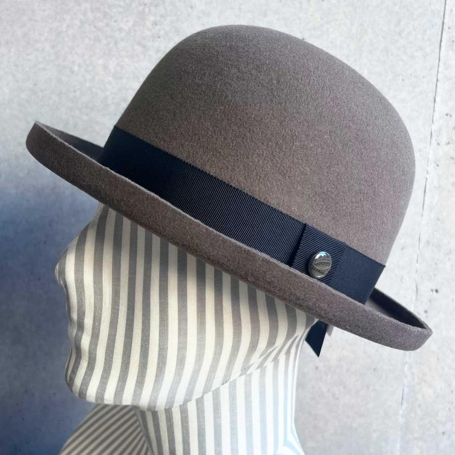 STETSON（ステットソン）FELT DERBY HAT（BROWN）ダービーハット ボーラーハット｜manaboo｜03