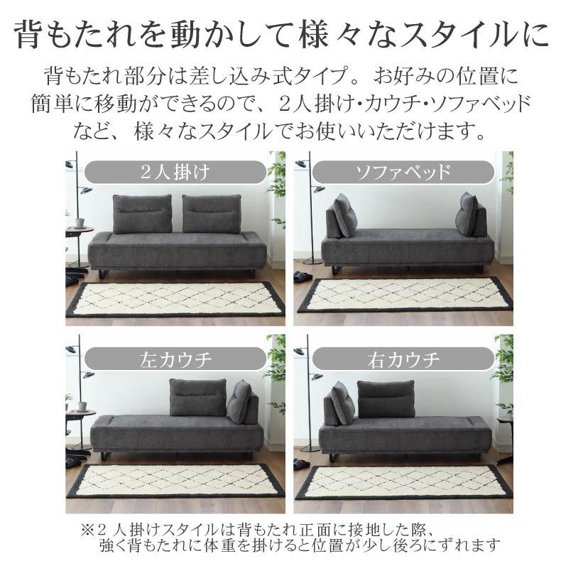 マナベインテリアハーツ ソファー ポケットコイル 3人 3人用 ソファ