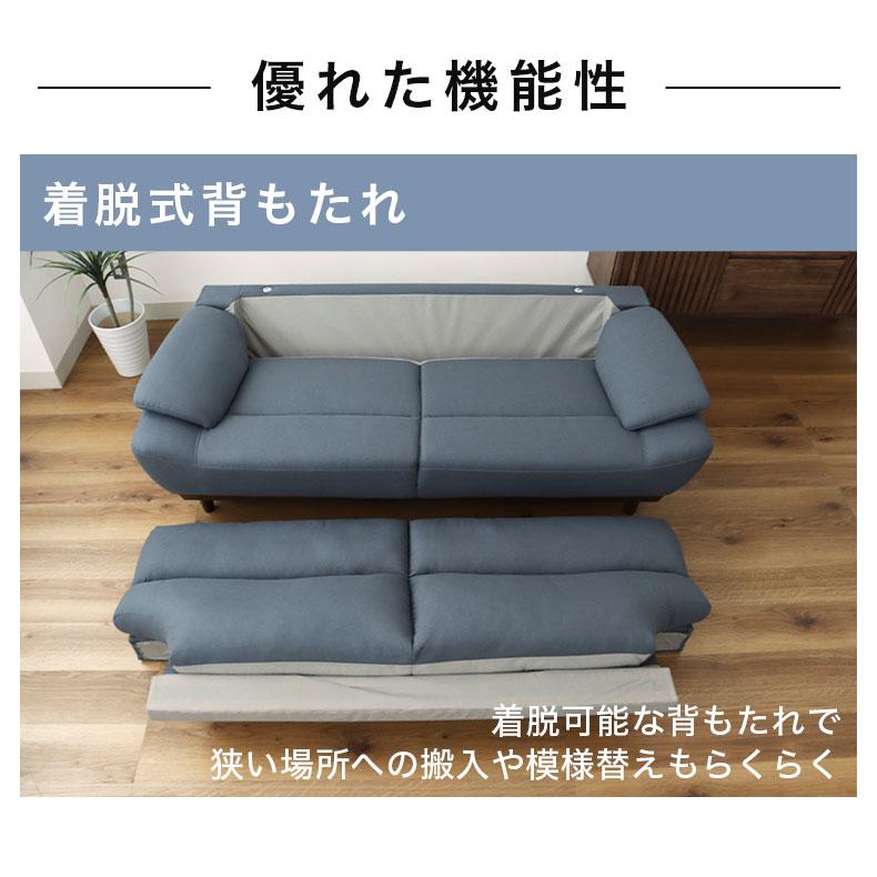 KG-9【新入荷　リサイクル品】マナベインテリアハーツ　プリンス　ハイバック3シーターソファ　グレー マナベインテリアハーツ ソファ ソファー sofa 椅子 腰掛 I字 3人掛け