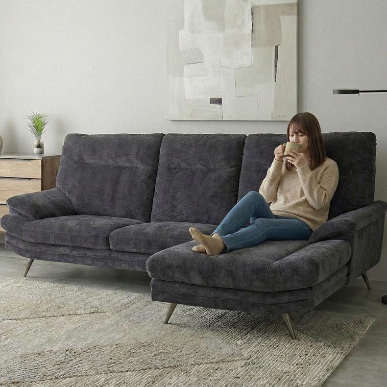 マナベインテリアハーツ ソファ ソファー カウチソファ 3人掛け L字