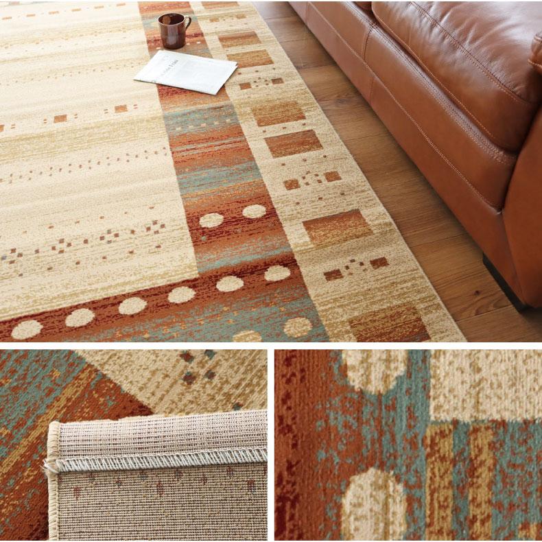 カーペット ラグ 4.5畳 240x240cm 正方形 高級 ウィルトン織