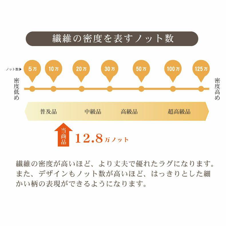 カーペット ラグ 2.3畳 160x230cm 長方形 高級 ウィルトン織 ウィルトン トルコ製 カービング エレガント 北欧 植物 おしゃれ ブラック ウィルトン織ラグ ネム_3