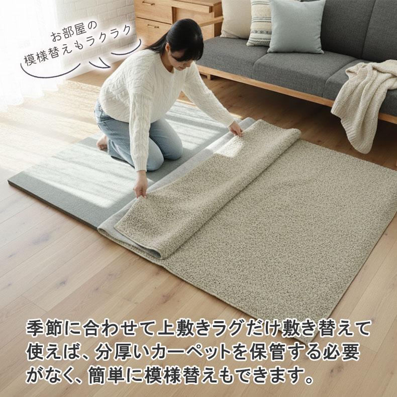 マナベインテリアハーツ ラグ ラグパッド 下敷き 厚手 高反発 15mm 1.5