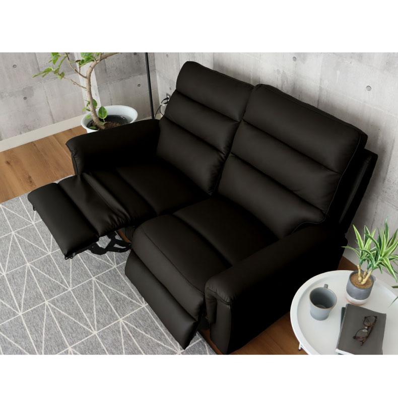 マナベインテリアハーツ 2人掛け USBポート付き ポケットコイル 電動