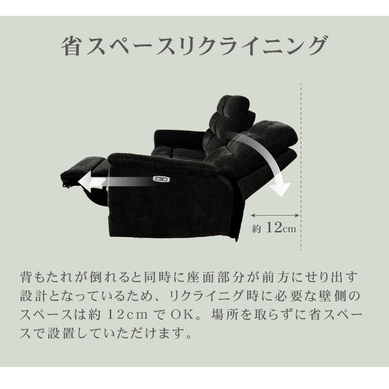 マナベインテリアハーツ 2人掛け USBポート付き ポケットコイル 電動