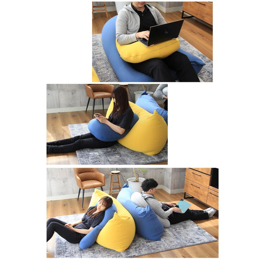 マナベインテリアハーツ U字 育休 妊婦 ビーズソファ ビーズソファー U