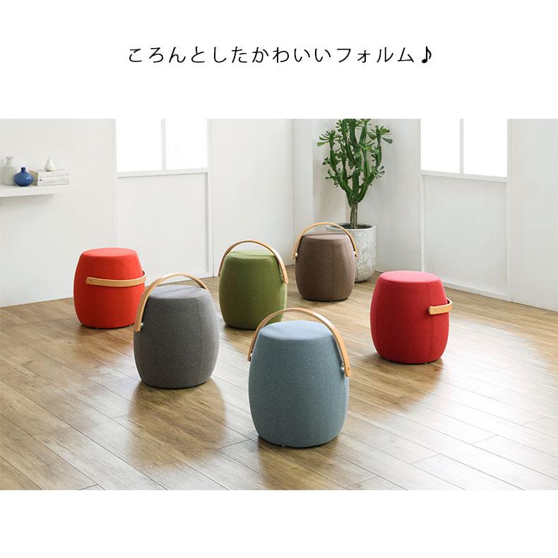 スツール 腰掛 いす チェア 足置き オットマン 円形スツール : マナベ