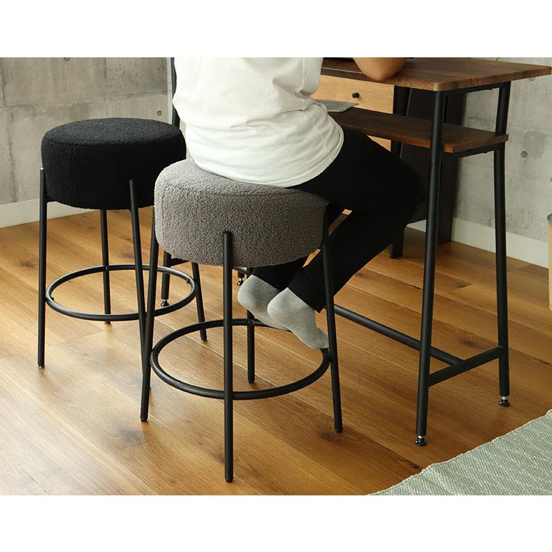 マナベインテリアハーツ スツール 円形 バーチェア チェア チェアー