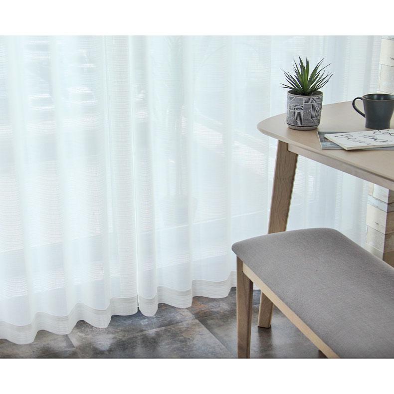 既製 既成 レース レイス カーテン 2枚セット 2枚入り 100x108cm