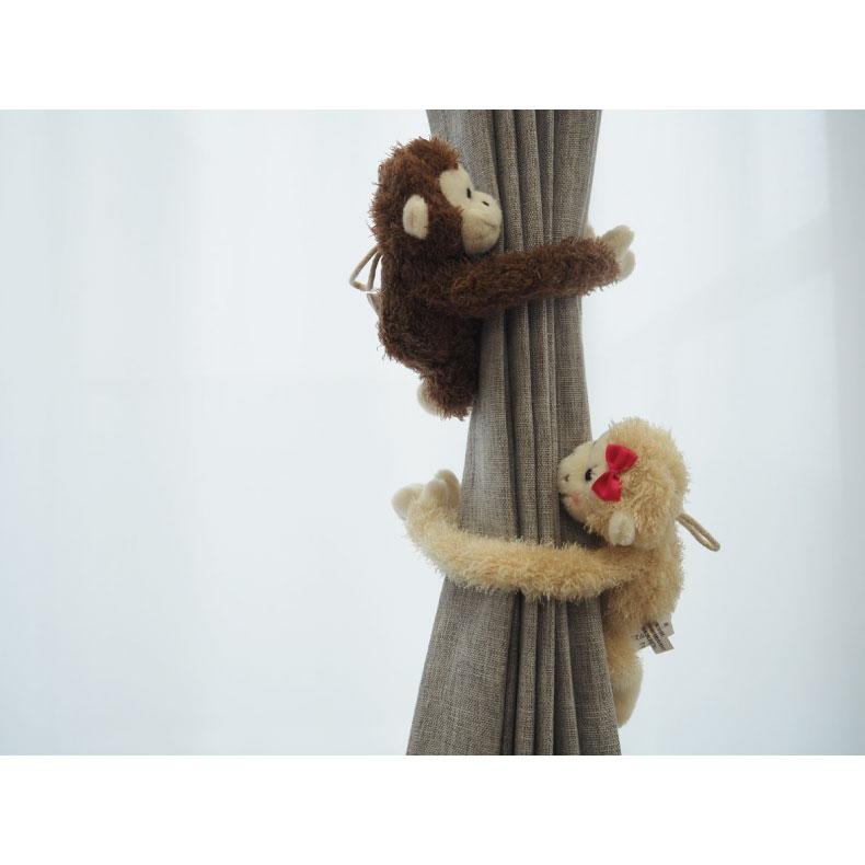 既製 既成 ドレープ ドレイプ カーテン 2枚入り 2個セット アニマル