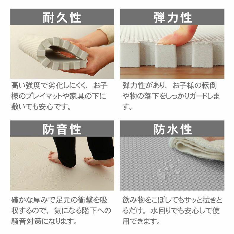 マナベインテリアハーツ 2畳 厚手 20mm ジョイント マット 極厚2cm 36