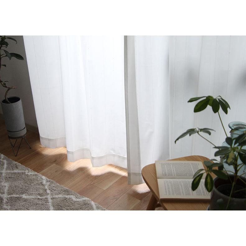 レースカーテン 100 198 レース 遮像 幅100 丈198 cm 2枚組み 既製