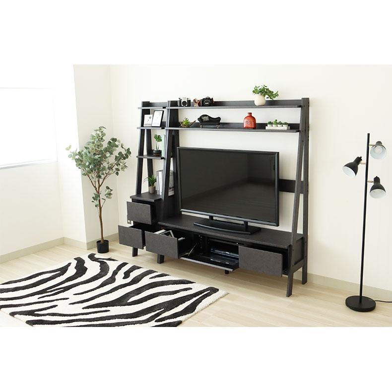 マナベインテリアハーツ ハイタイプ テレビ台 160cm 壁面収納 TVボード