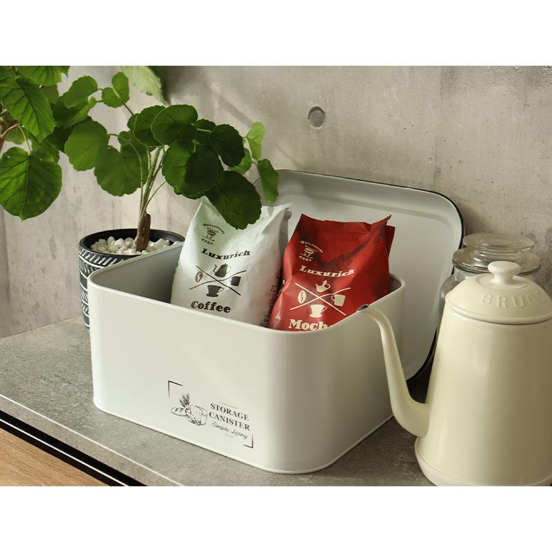 マナベインテリアハーツ ブレッドボックス パン入れ 食パン ホワイト