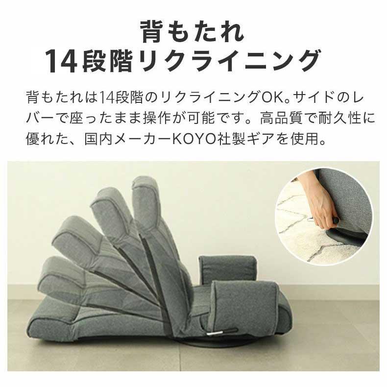 マナベインテリアハーツ 肘掛け リクライニング 座いす ざいす