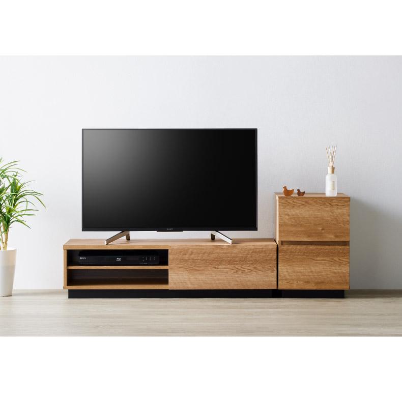 テレビ横 収納 収納棚 棚 ラック キャビネット チェスト 木目