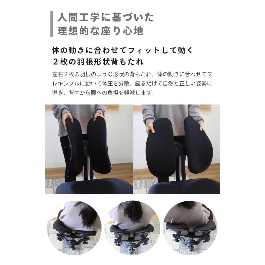 オフィスチェア 疲れない 腰痛 腰痛対策 姿勢 姿勢改善 骨盤矯正 人間工学 ワークチェア パソコンチェア リクライニング 椅子 チェア ジューク_7