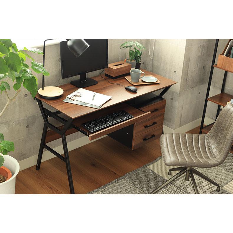マナベインテリアハーツ デスク パソコンデスク PCデスク 120cm 机