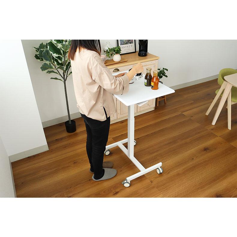 マナベインテリアハーツ 幅65 昇降式 デスク スタンディングデスク