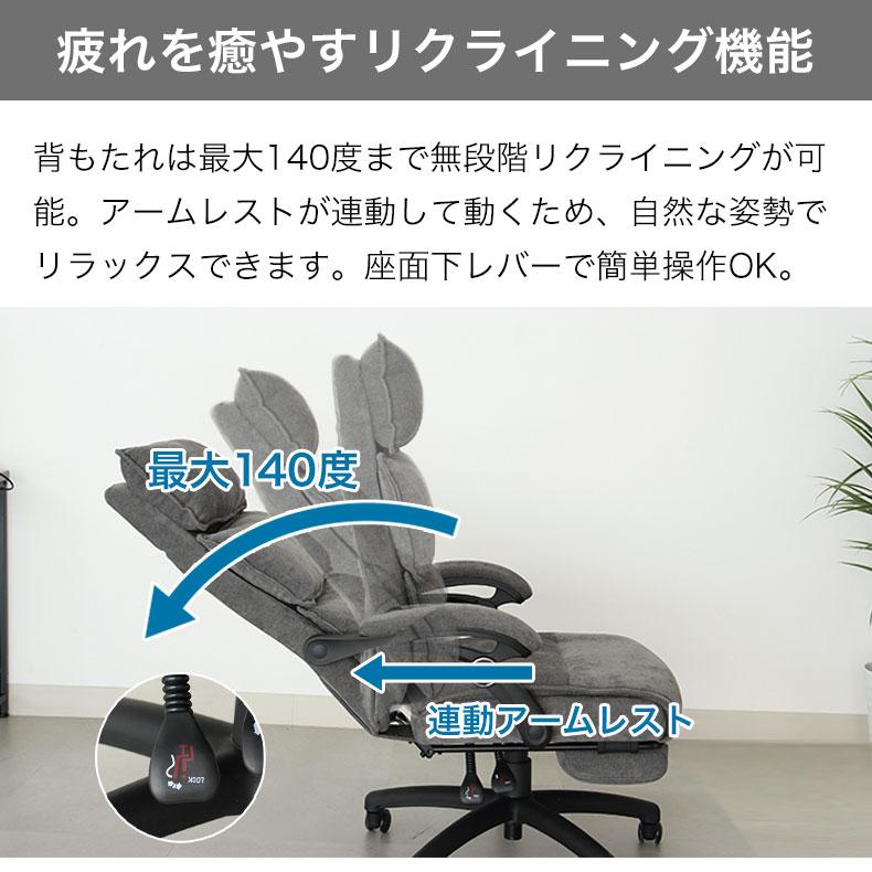 ワークチェア リクライニング ヘッドギア ポケットコイル 昇降 デスク 
