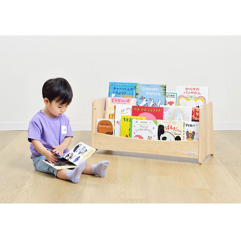 美品　大和屋　本棚　キッズ本棚　ブックシェルフ キッズブックシェルフ 大和屋 子供用 本棚 絵本ラック ブック
