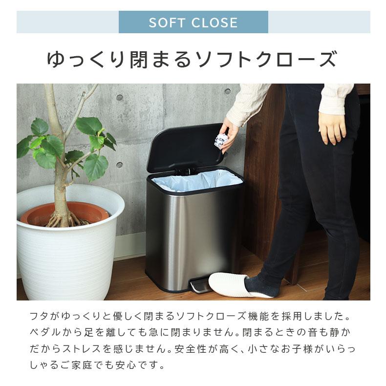 マナベインテリアハーツ ゴミ箱 ダストボックス 20L 臭わない 脚踏み式