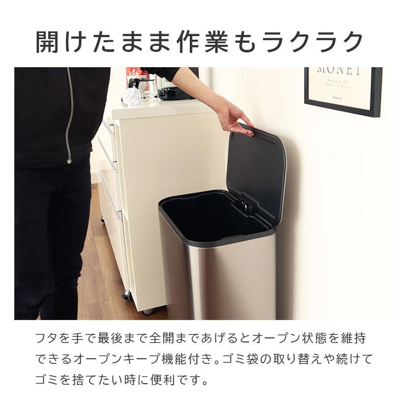 マナベインテリアハーツ ゴミ箱 50リットル ダストボックス 蓋つき