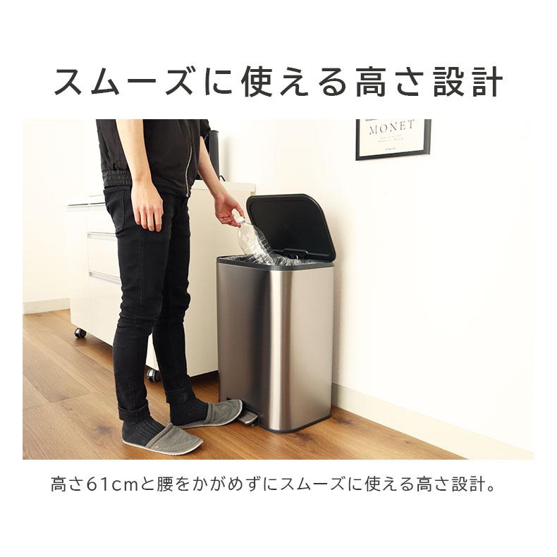 マナベインテリアハーツ ゴミ箱 50リットル ダストボックス 蓋つき