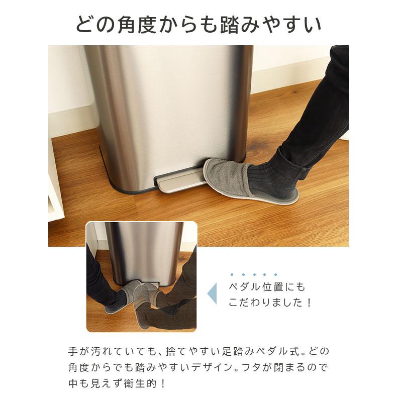 マナベインテリアハーツ ゴミ箱 50リットル ダストボックス 蓋つき
