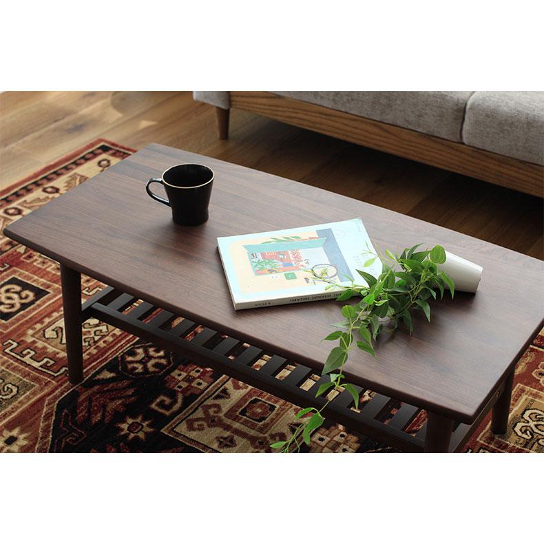 マナベインテリアハーツ ローテーブル おしゃれ テーブル 机 収納付き