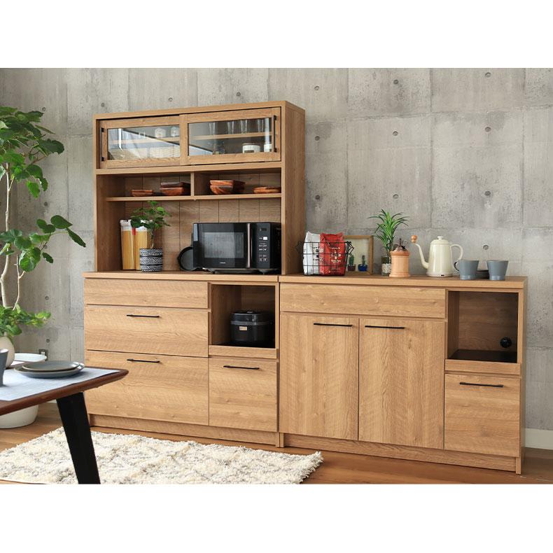 マナベインテリアハーツ キッチンカウンター おしゃれ 完成品 キッチン