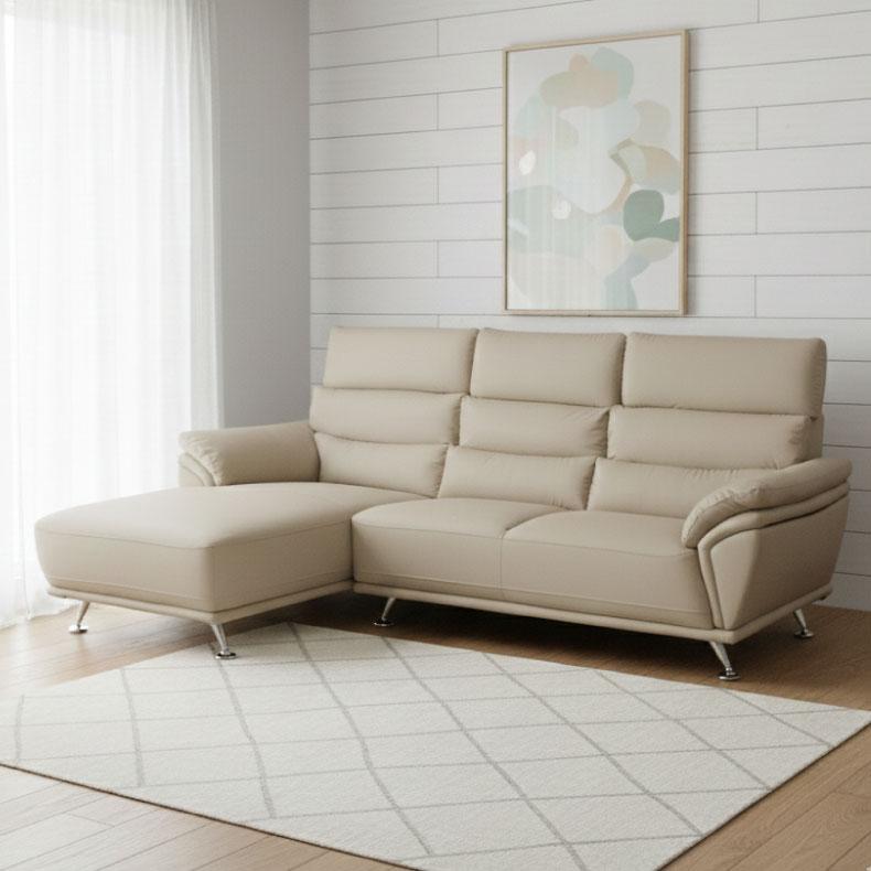 マナベインテリアハーツ カウチソファ 3人掛け モダン L字 コーナー