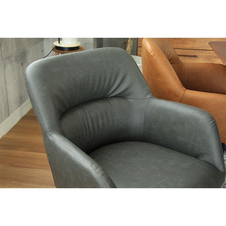 ダイニングチェア　ロッソ　グレー色 マナベインテリアハーツ 肘付き ダイニングチェア チェア アーム