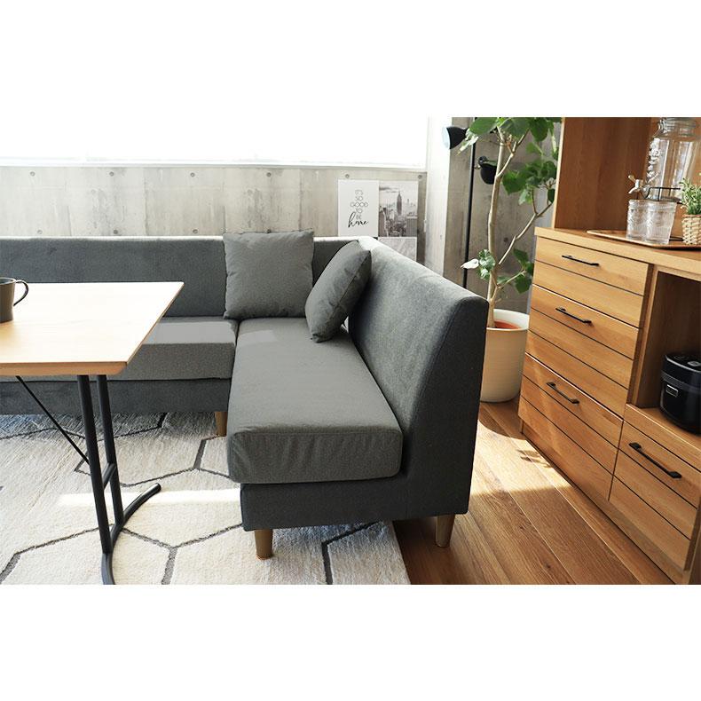 マナベインテリアハーツ ダイニングベンチ 背もたれ 低め 2人用 145cm