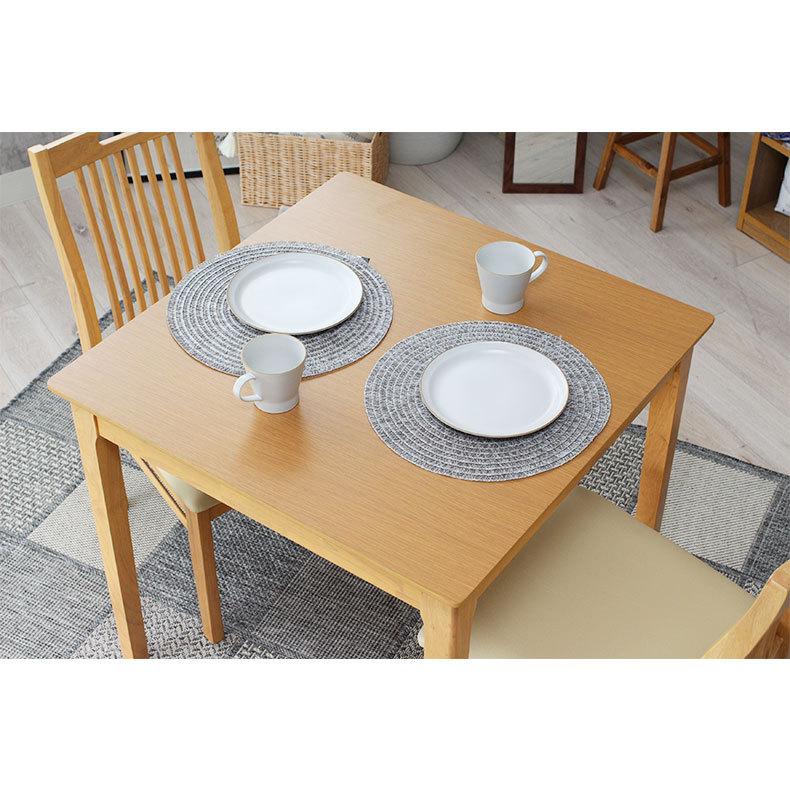 ダイニングテーブル 80cm×80cm マナベインテリアハーツ マナベインテリアハーツ ダイニングテーブルセット 2人用 3点 幅