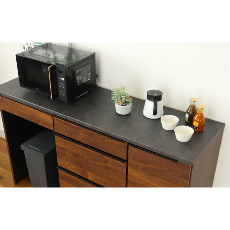 組み換え 食器入れ オリジナル レンジ台 幅160cm カウンター用天板 ハイフレックスの画像