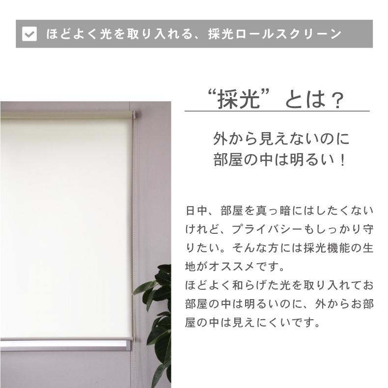 マナベインテリアハーツ ロールスクリーン 幅90 丈220cm 採光